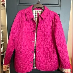 Burberry coat - size Large - excellent condition!